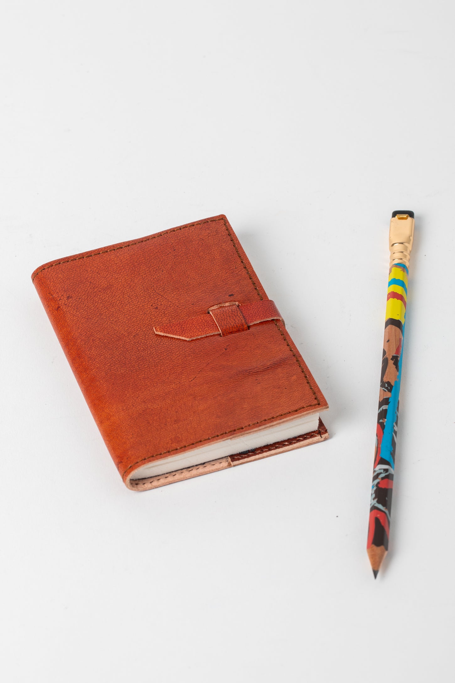 Dyed Leather Mini Journal