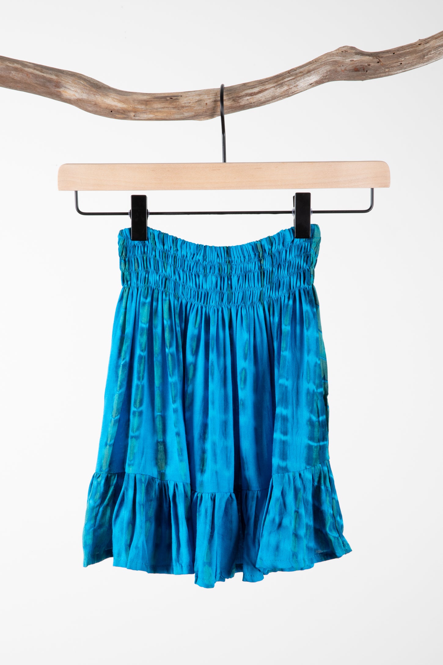 Zara blue 2024 tie dye skirt