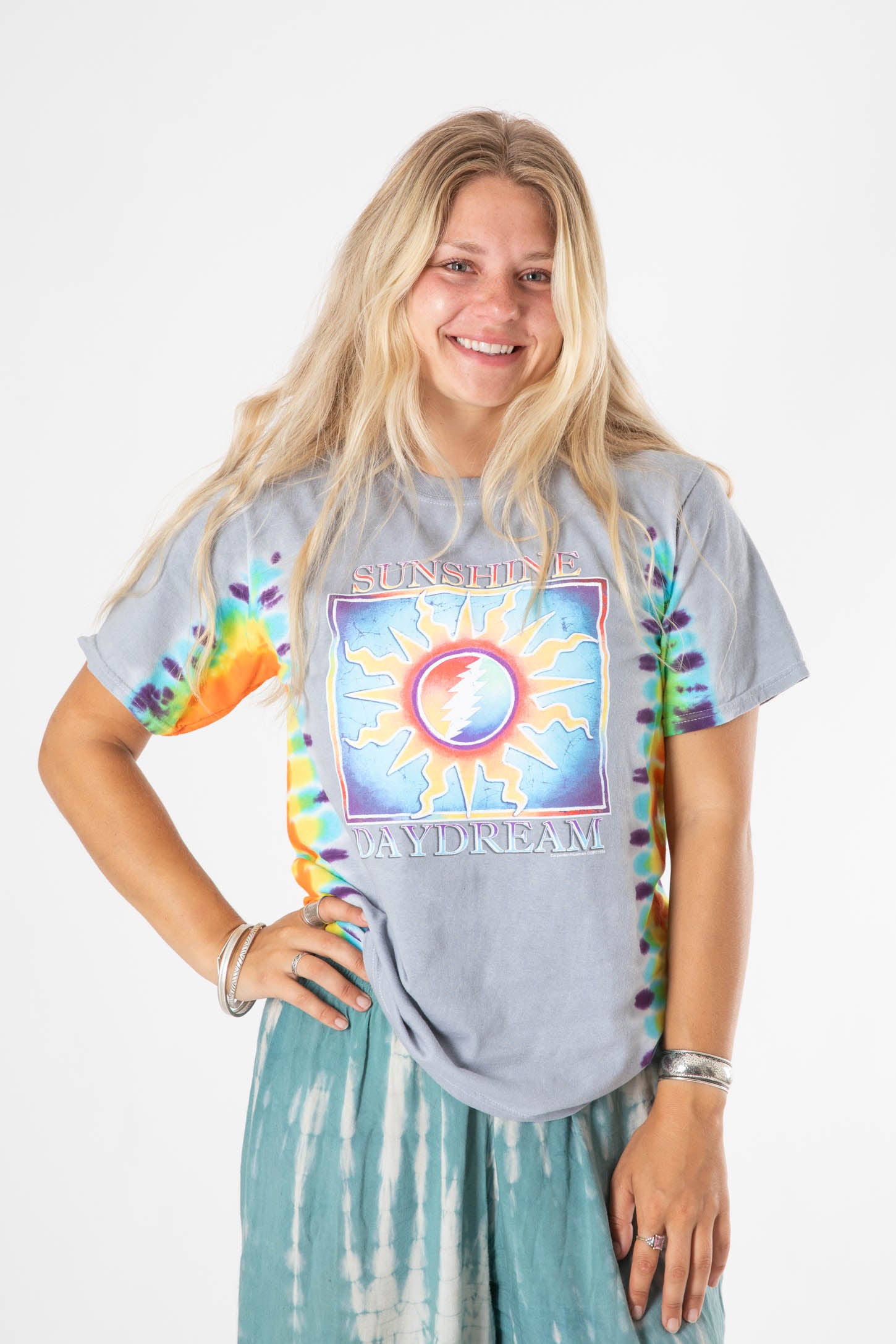 Black and Blue Tie Dye T-Shirt from Sunshine Daydream Chicago