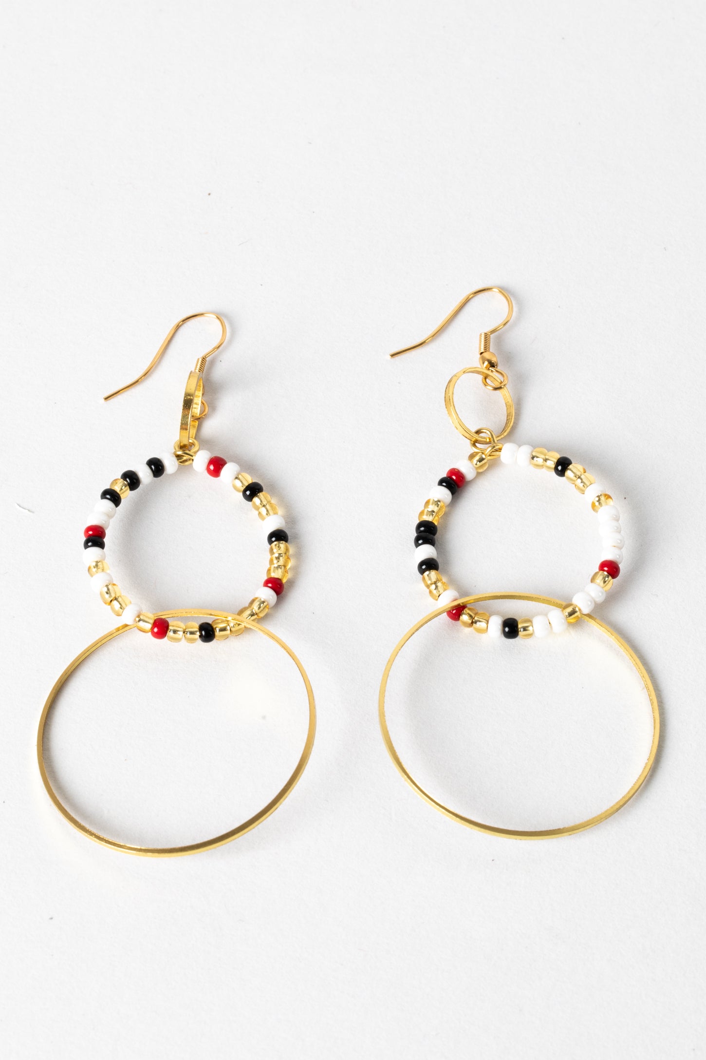 Three ring hoop deals earrings