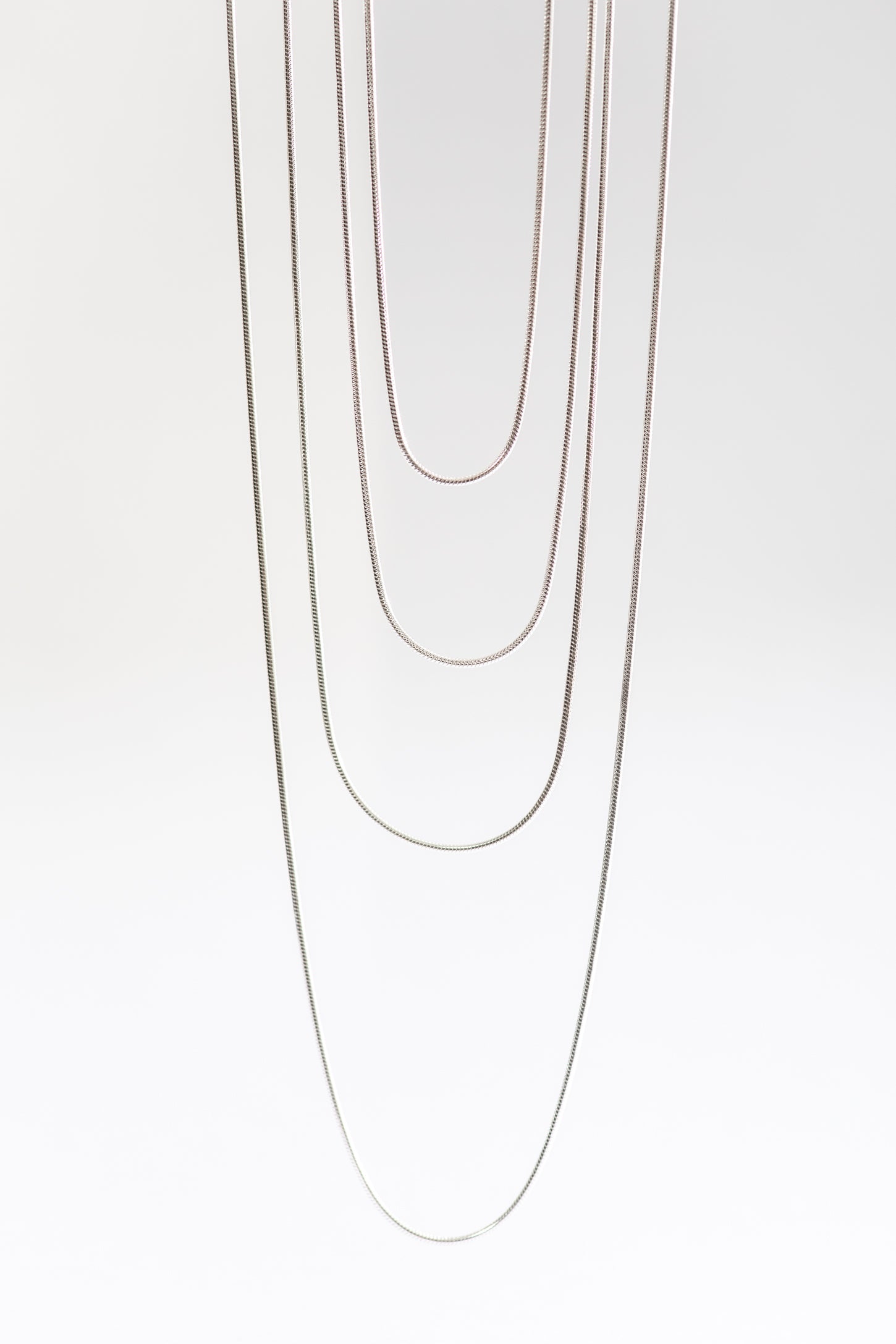 All Blues Sterling Silver Standard Thin Chain Necklace