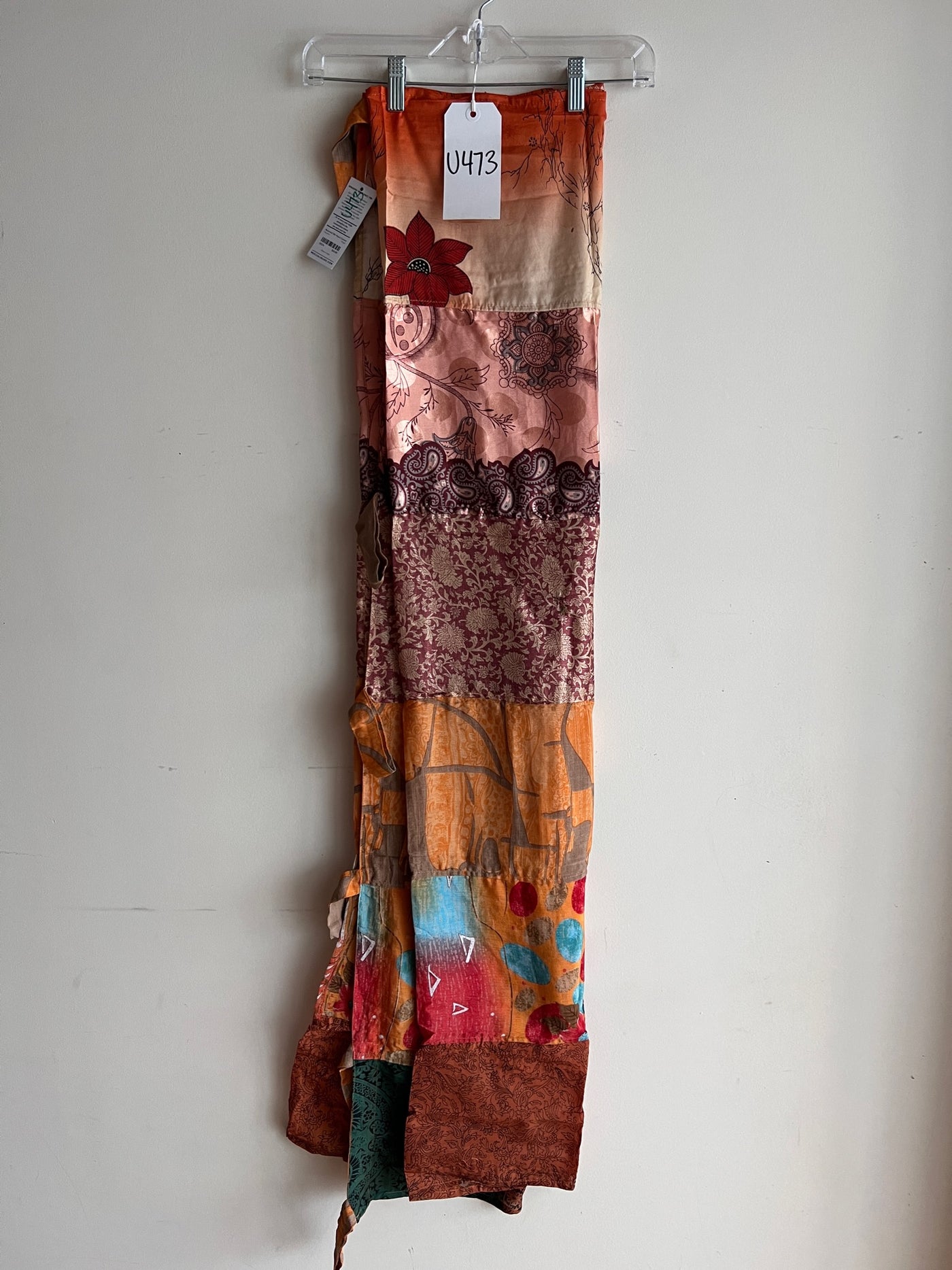 Recycled Silk Sari Panel Curtain U473