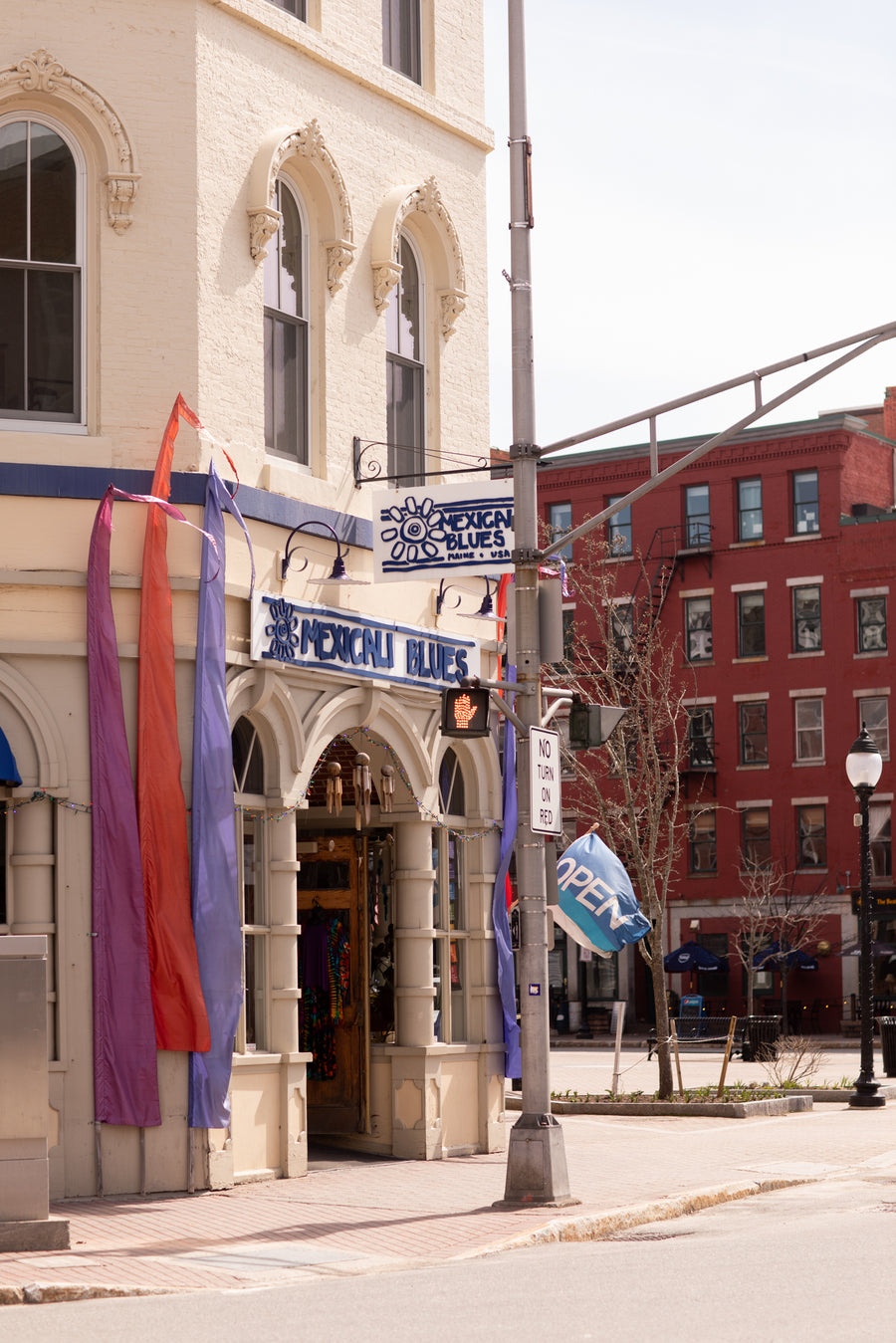 Outside the beautiful Mexicali Blues location in downtown Bangor Maine, a hippie store with a whole lot more