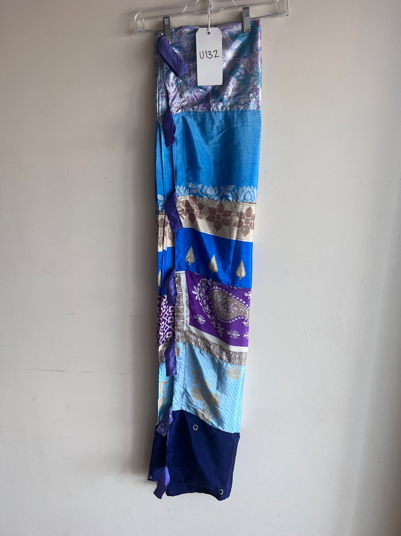 Recycled Silk Sari Panel Curtain U132