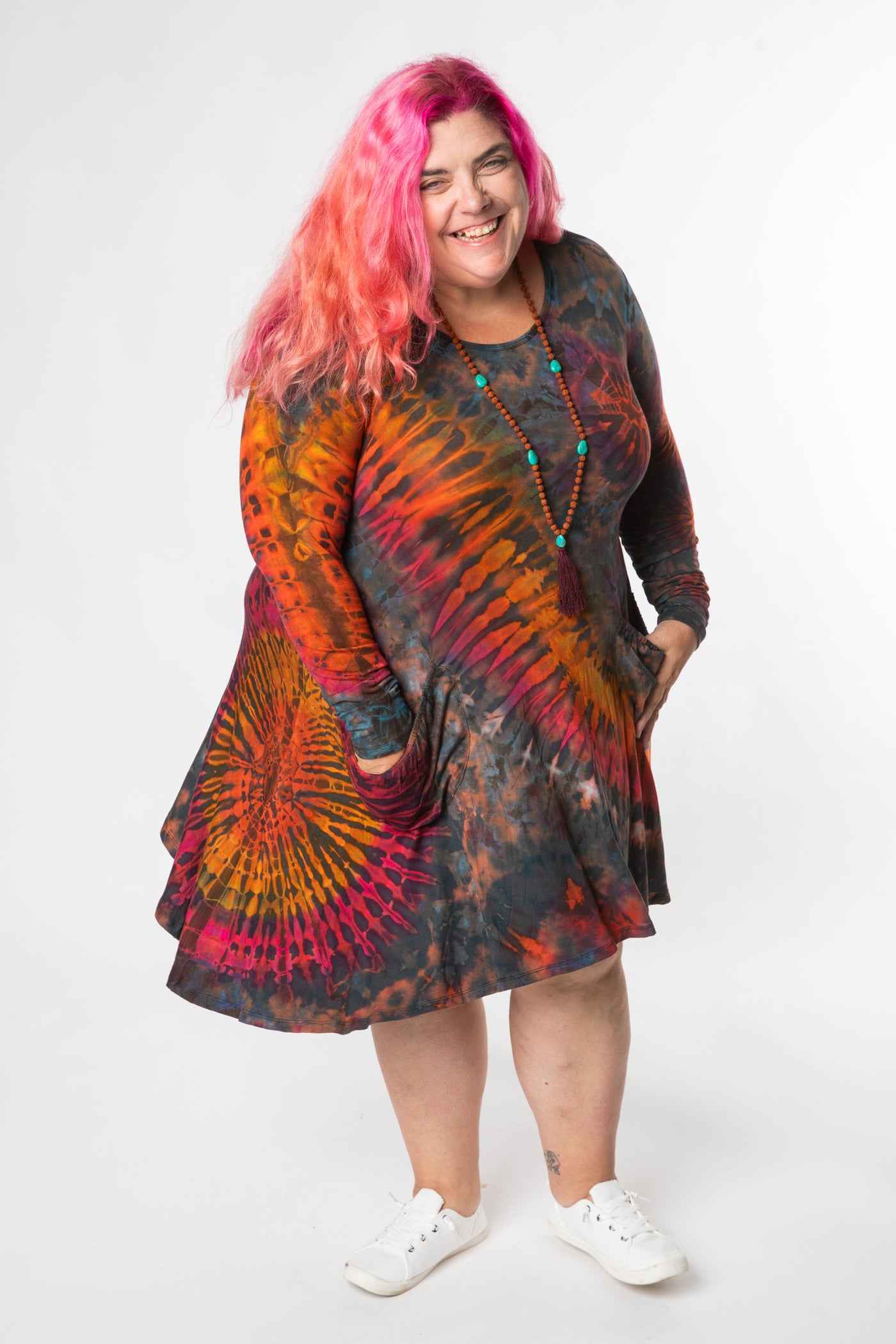 Althea Flare Mudmee Tie Dye Dress