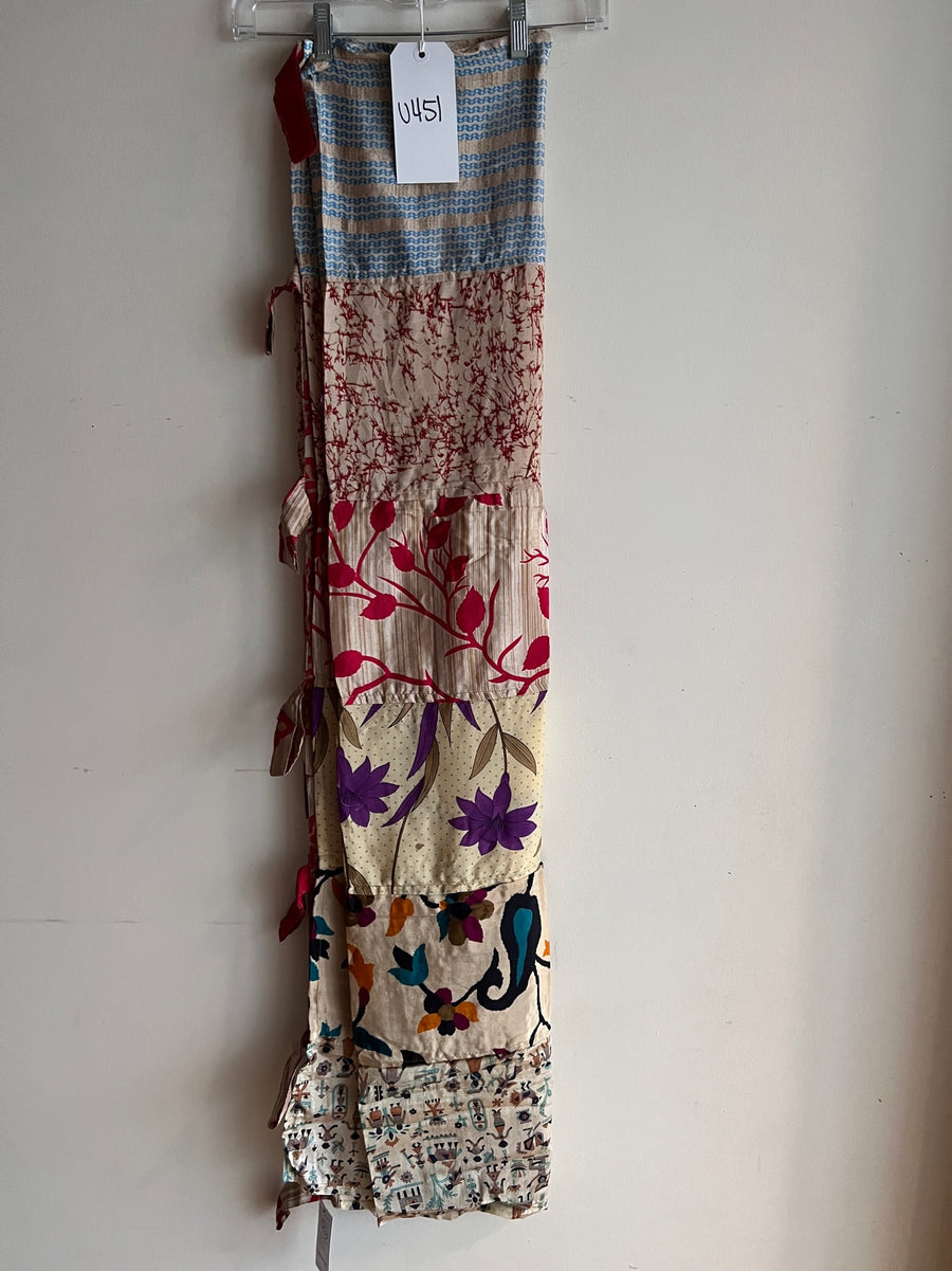 Recycled Silk Sari Panel Curtain U451