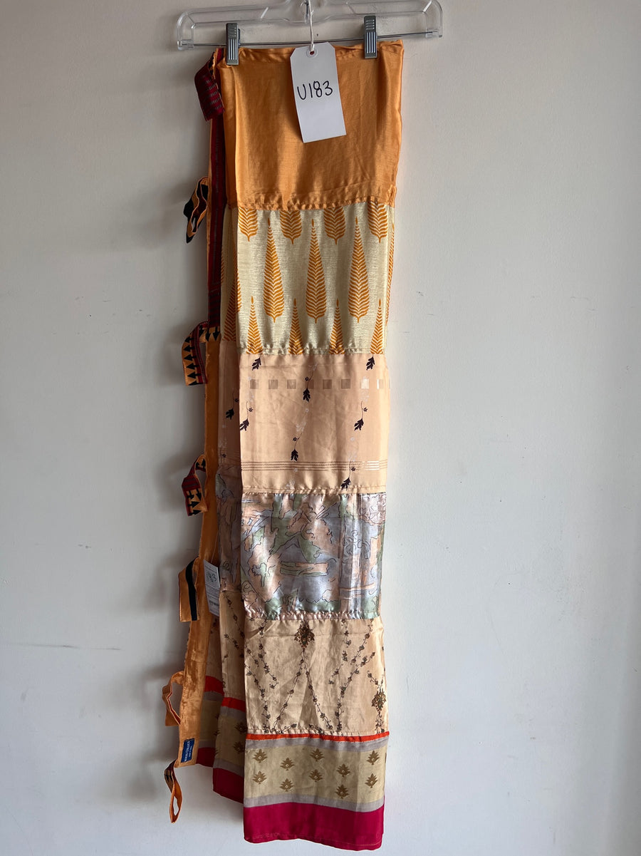 Recycled Silk Sari Panel Curtain U183