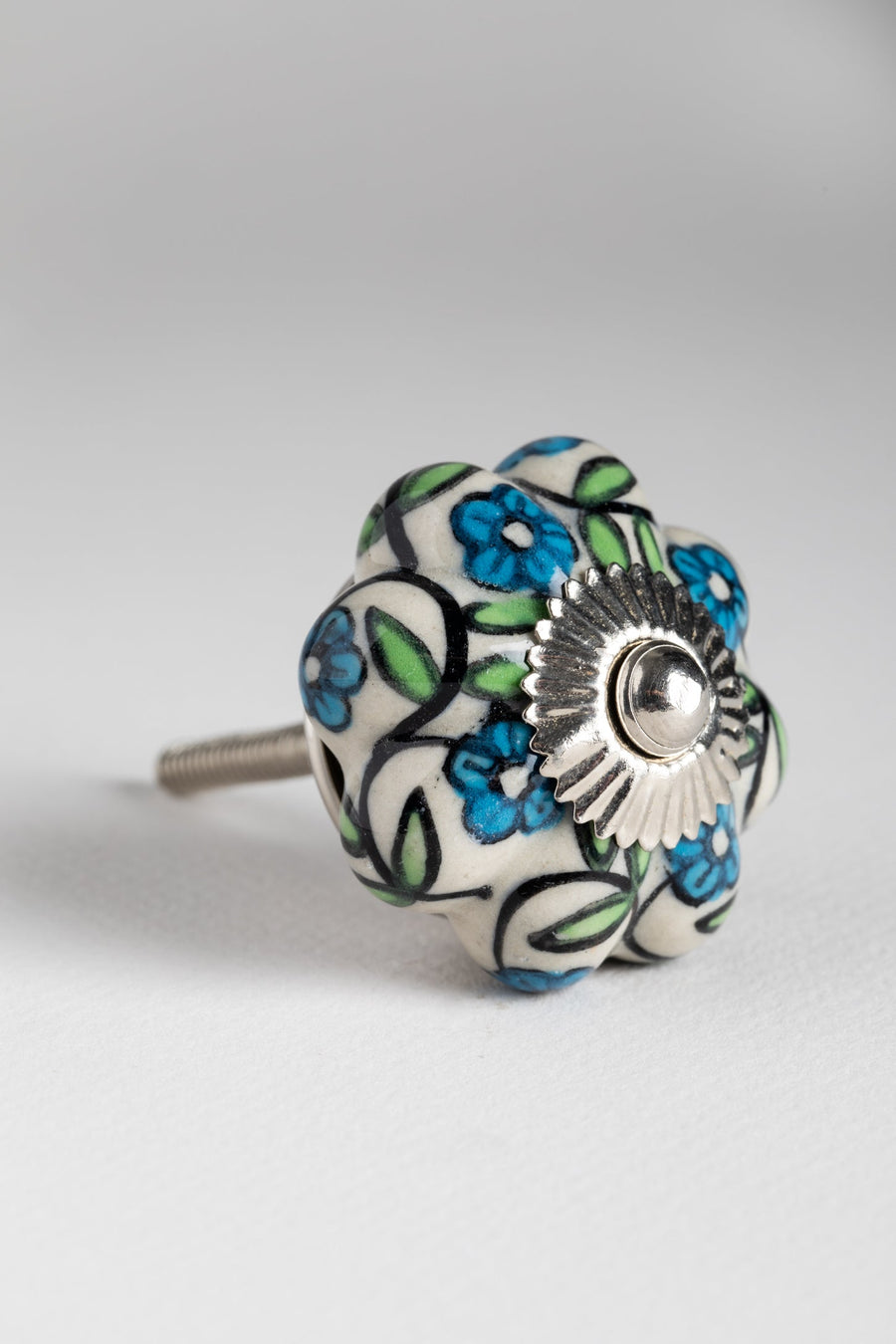 Scallop Handpainted Ceramic Knob