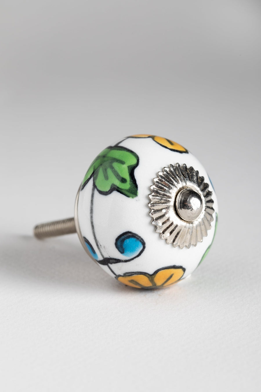 Floral Handpainted Ceramic Knob