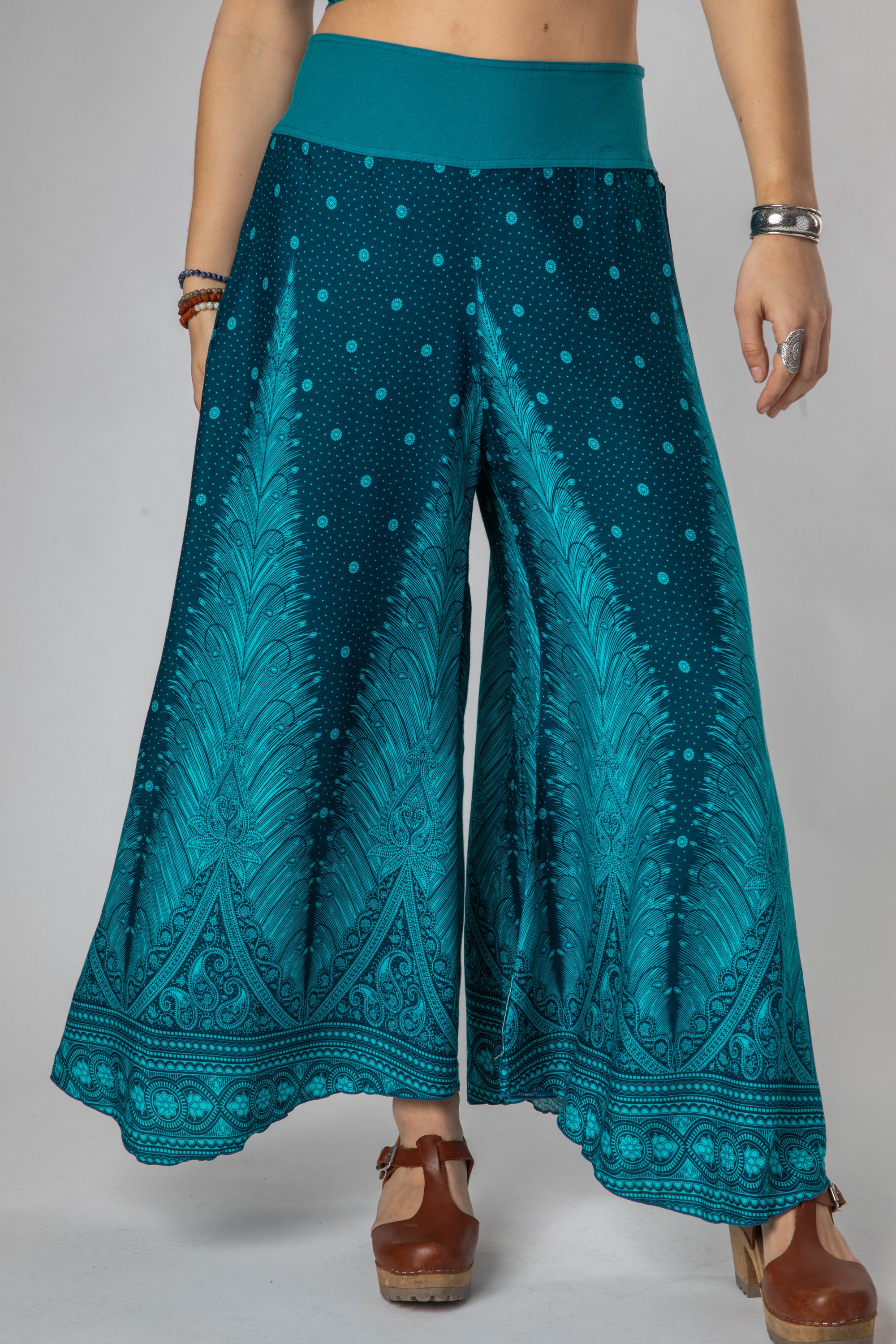 Women's Indian Ethnic Print Wide Leg Casual Cotton Palazzo Summer Pants -  Etsy Norway