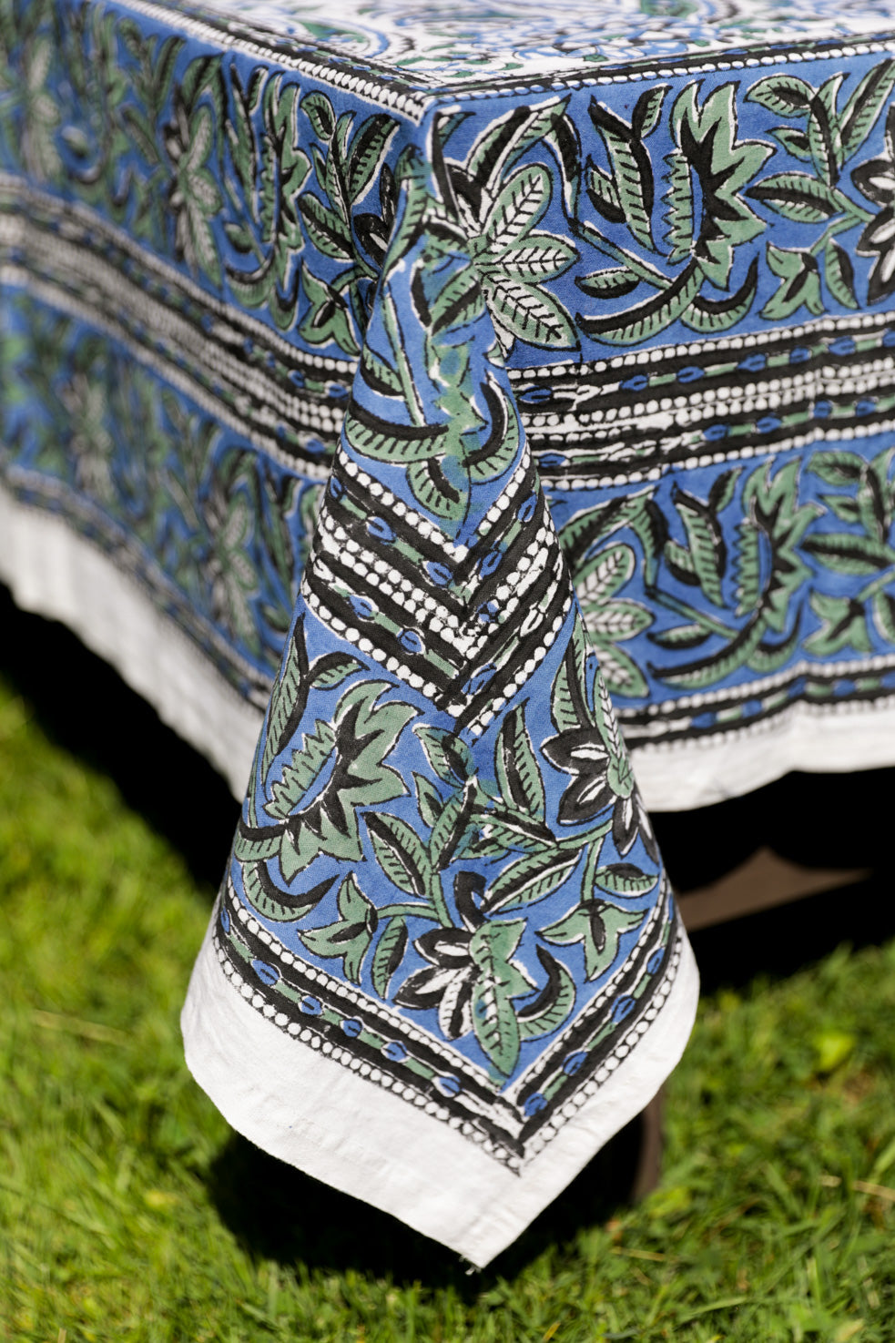 Provincial Block Print Tablecloth