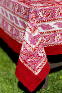 Provincial Block Print Tablecloth