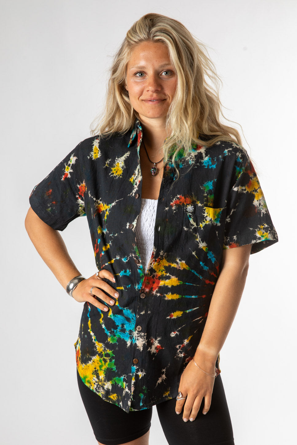 Mexicali Unisex Tie Dye Button Down