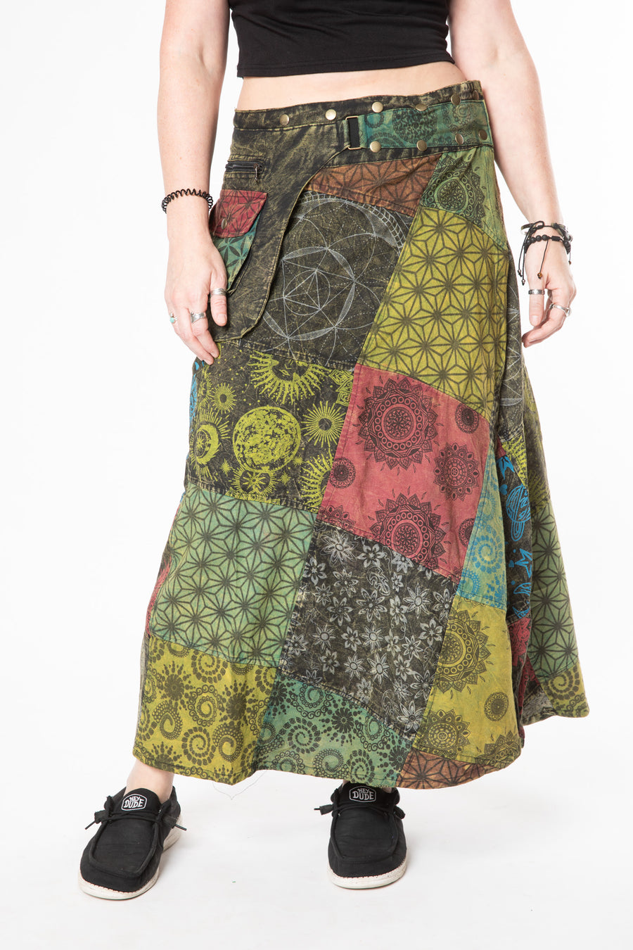 Kapasa Festival Patchwork Maxi Skirt