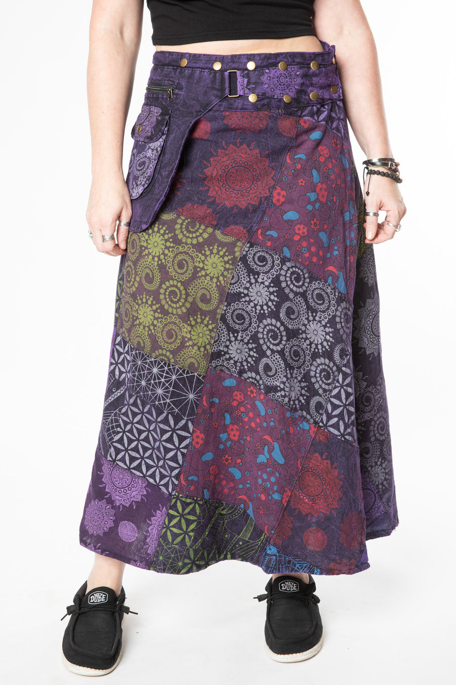 Kapasa Festival Patchwork Maxi Skirt