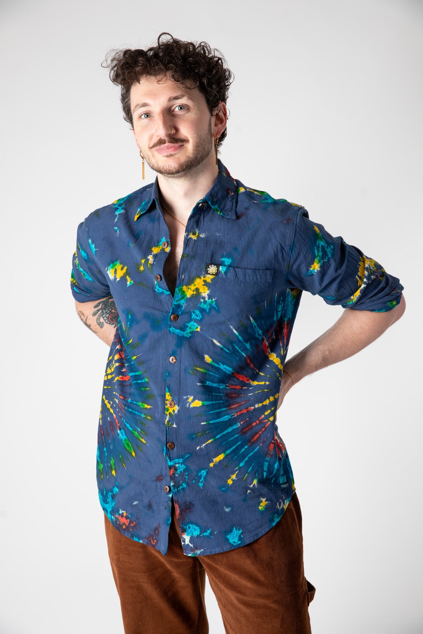 Dai Tie Dye Dress Shirt