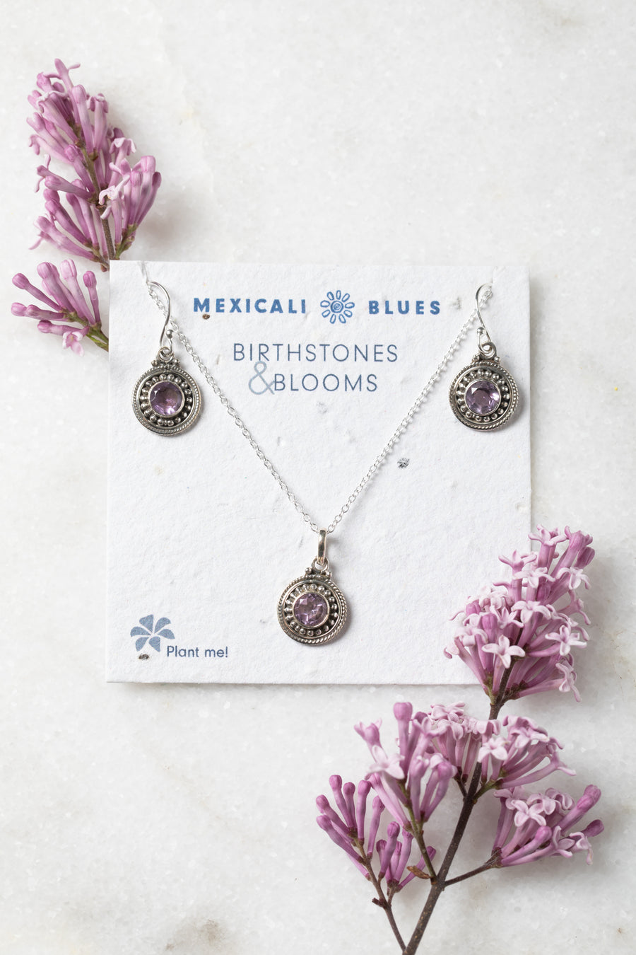 Birthstones and Blooms Gemstone Gift Set