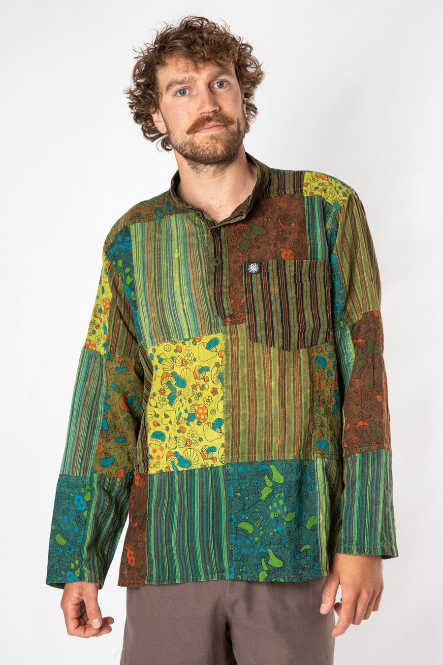 Patchwork Mushroom Shirt