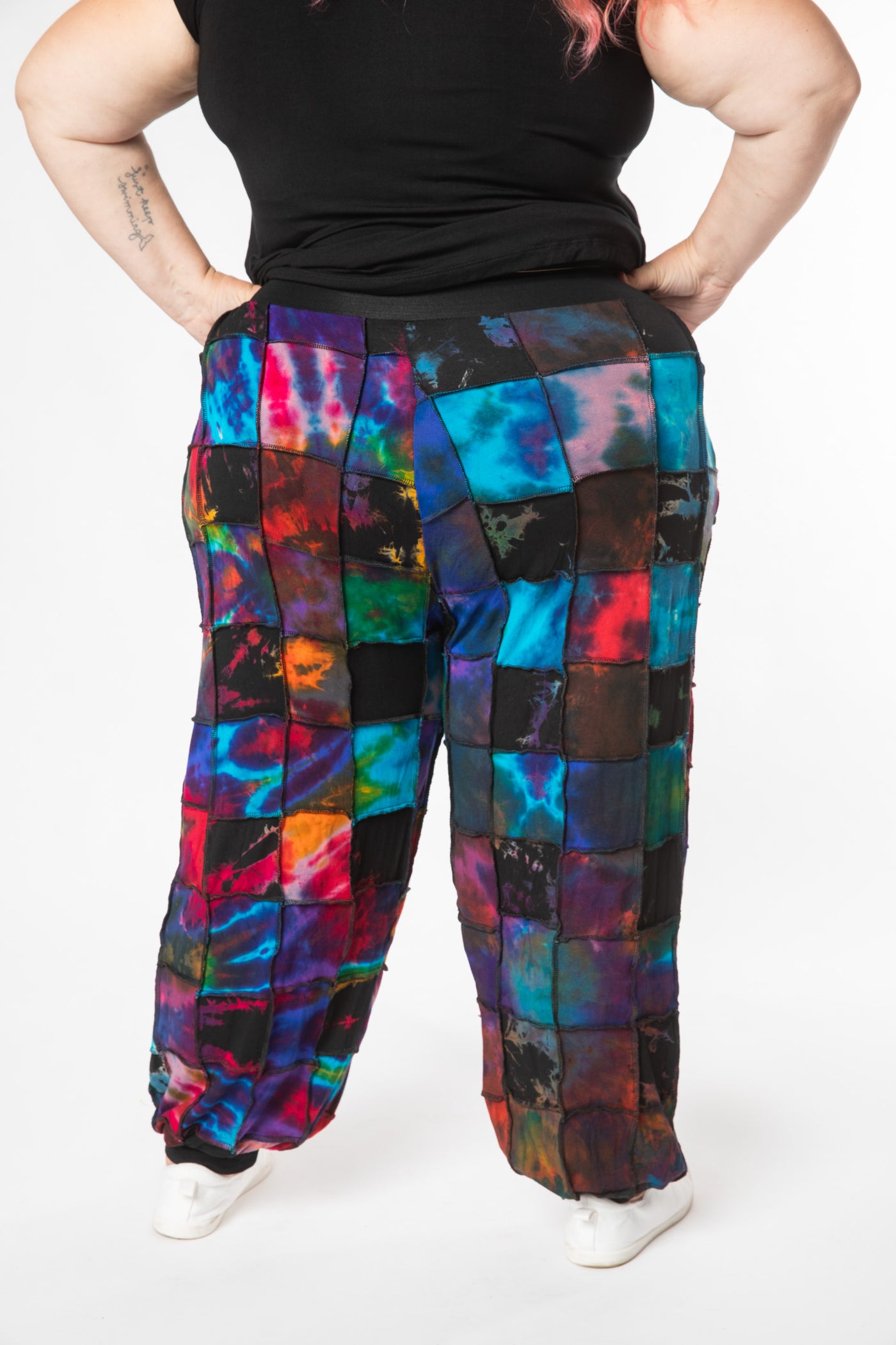 Jum Jum Patchwork Unisex Tie Dye Harem Pants