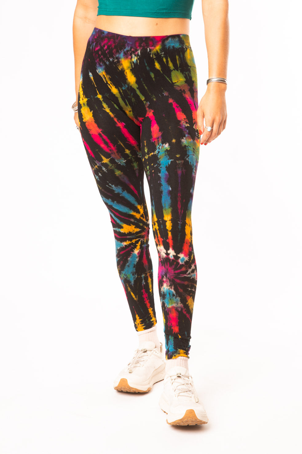 Rainbow tie dye leggings best sale