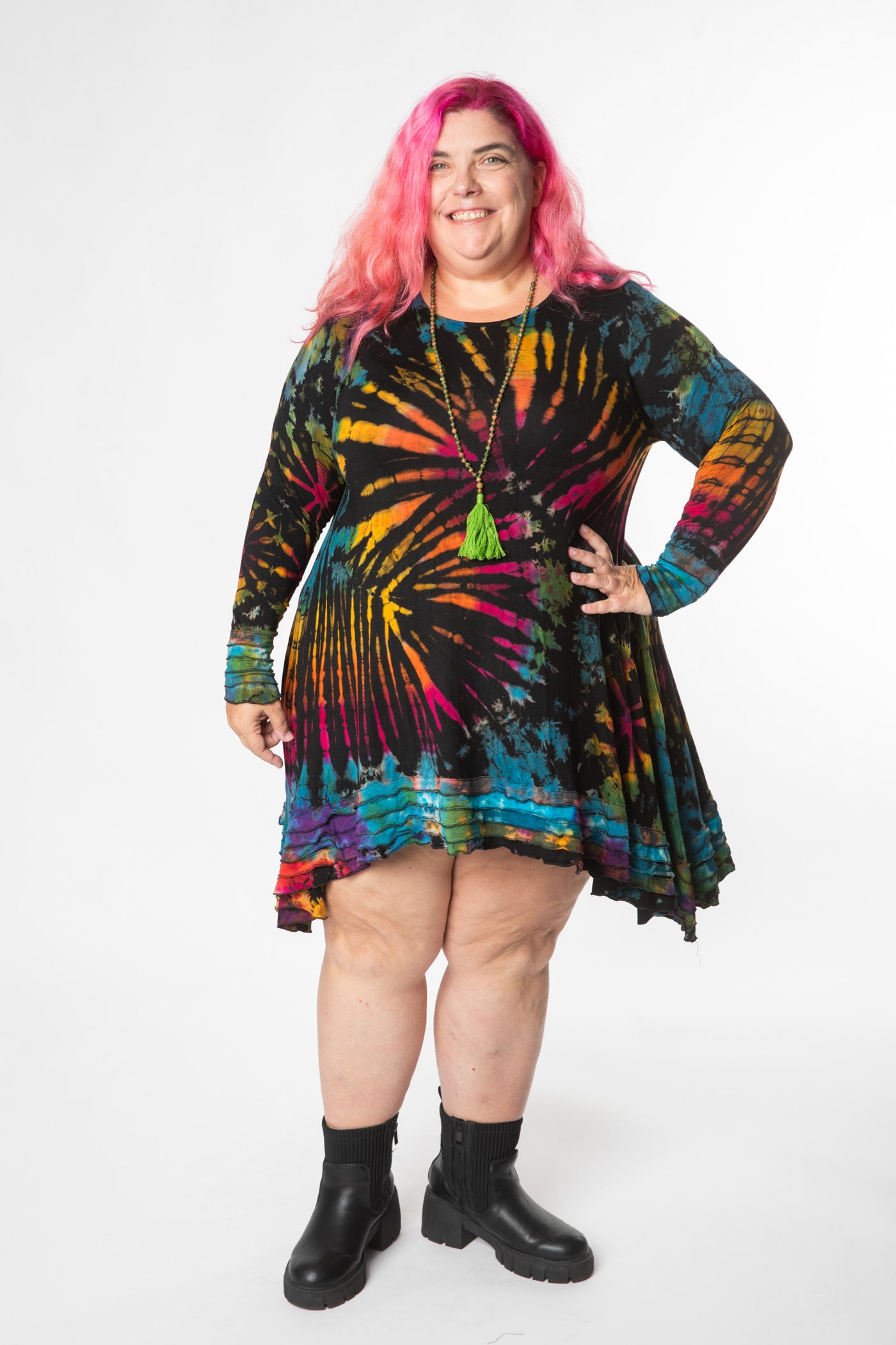 Althea Begonia Tie Dye Dress