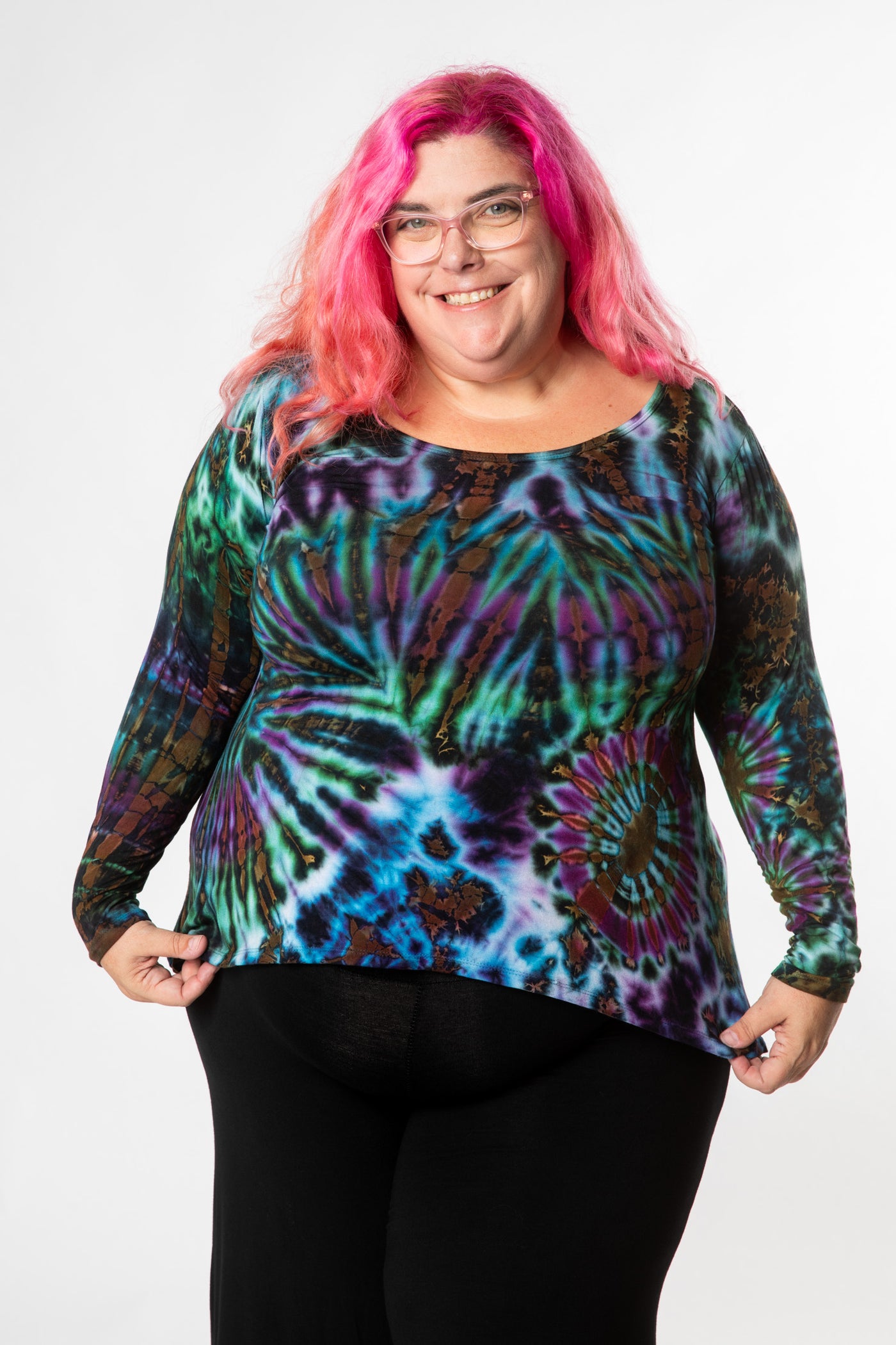 Ahana Tie Dye Long Sleeve Shirt