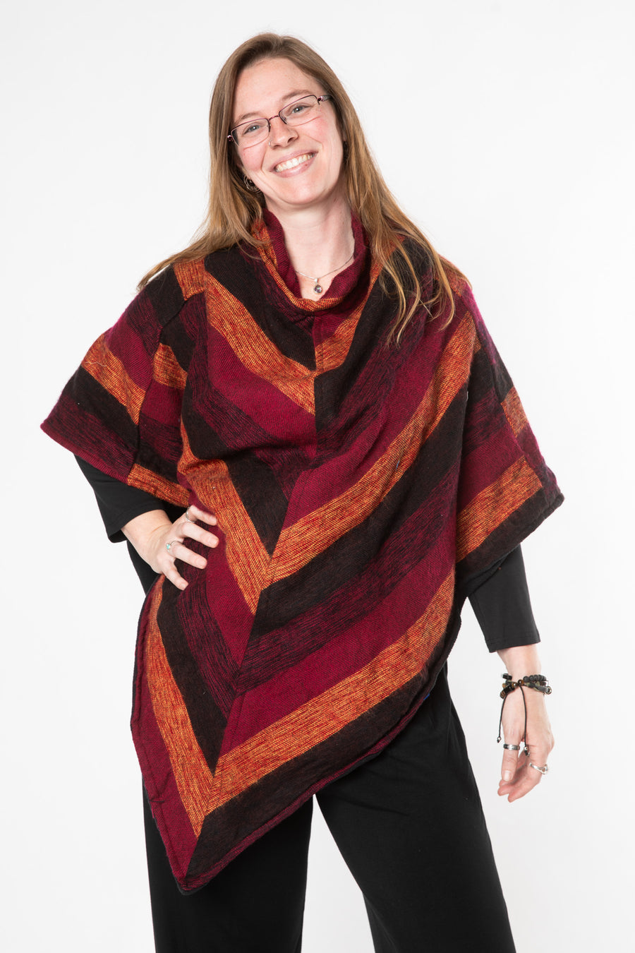 Kambala Fleece Lined Blanket Poncho