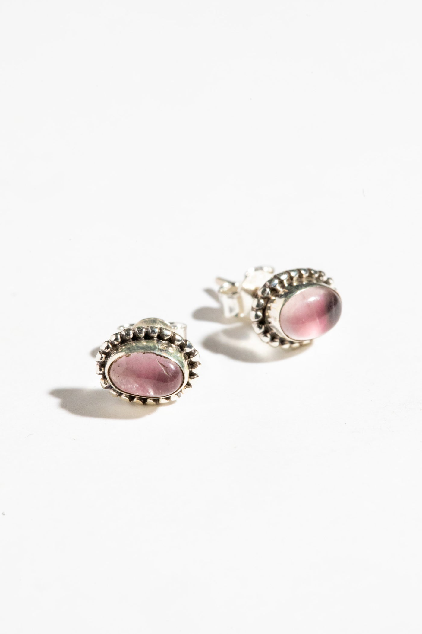 Gemstone Studs Sterling Silver