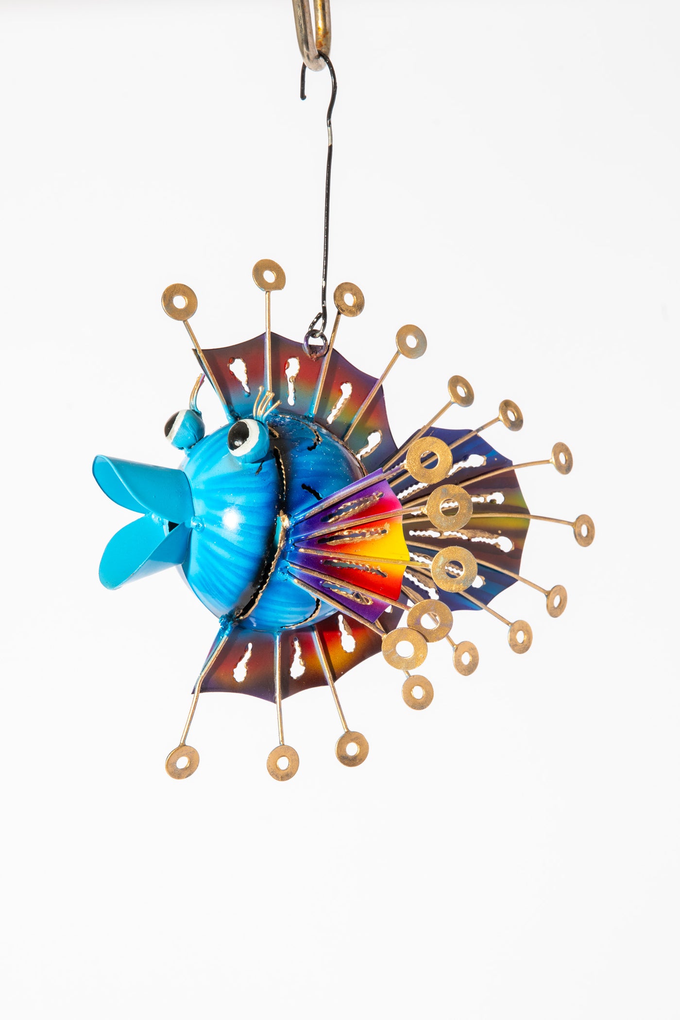 Parrotfish Painted Tin Fish Lantern