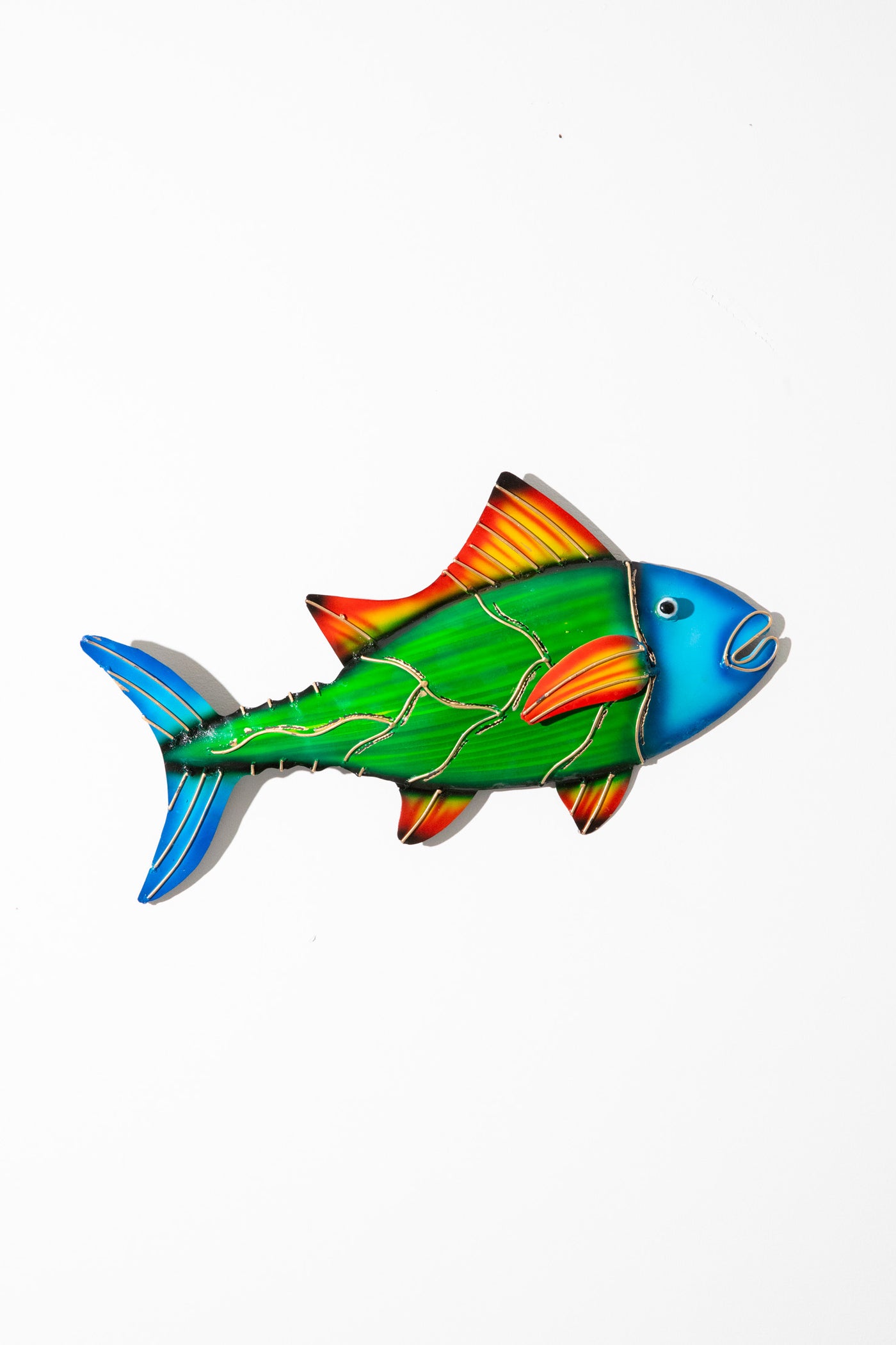 Painted Tin Fish Wall Art