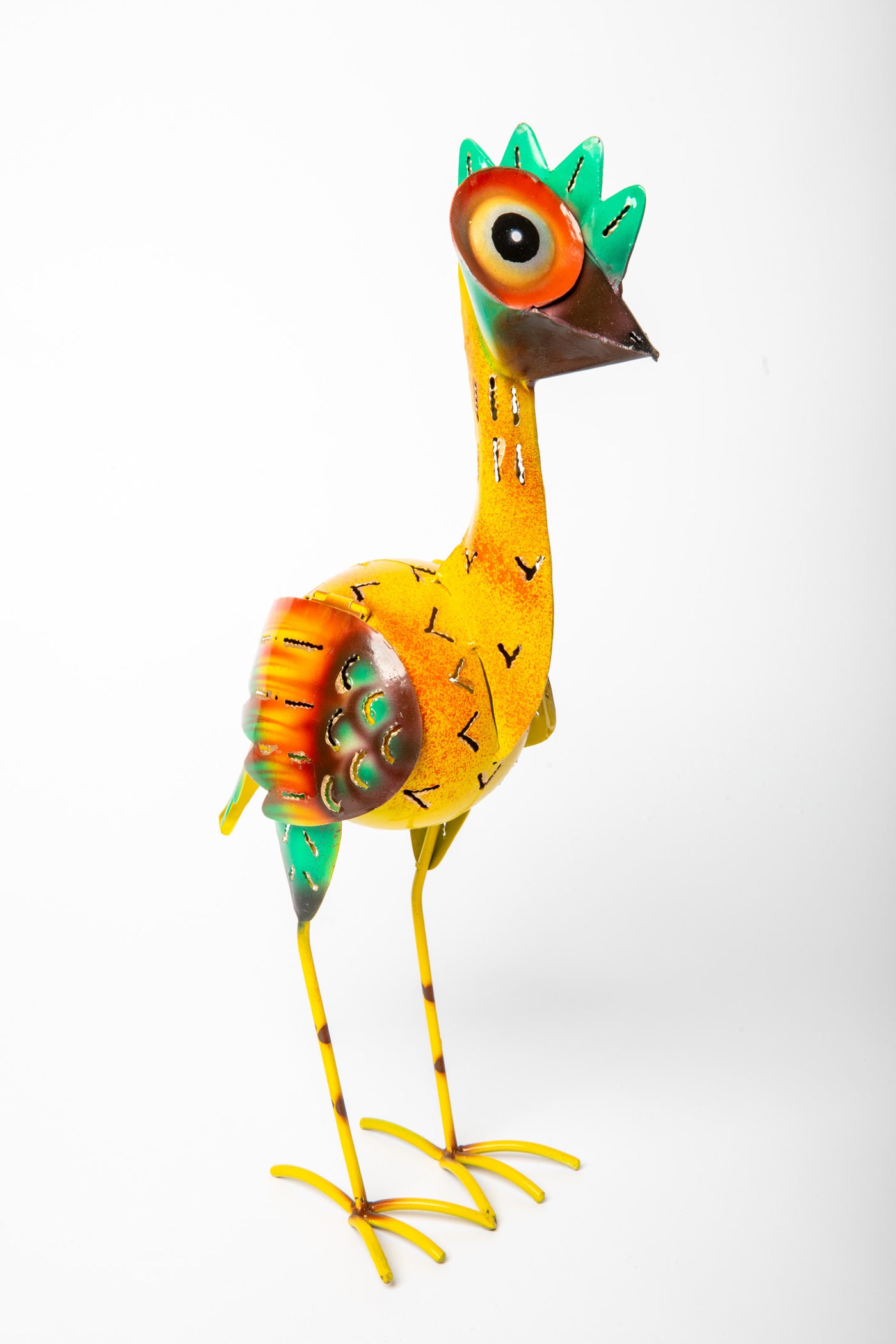 Painted Tin Emu Bird Lantern