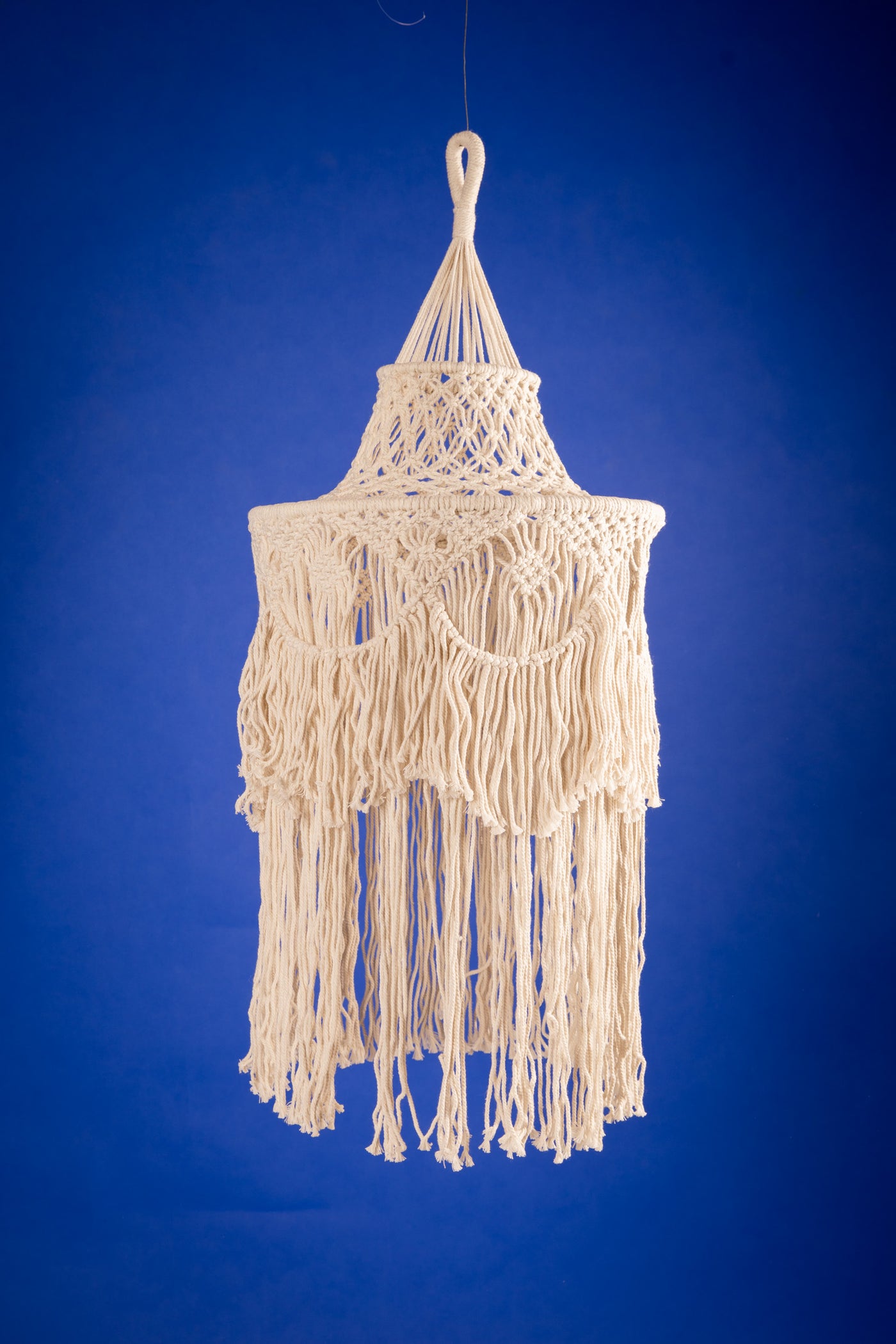 Macrame chandelier in design 1