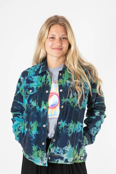 Zara Tie Dye Cropped Denim Jacket Size Small~NWT | eBay