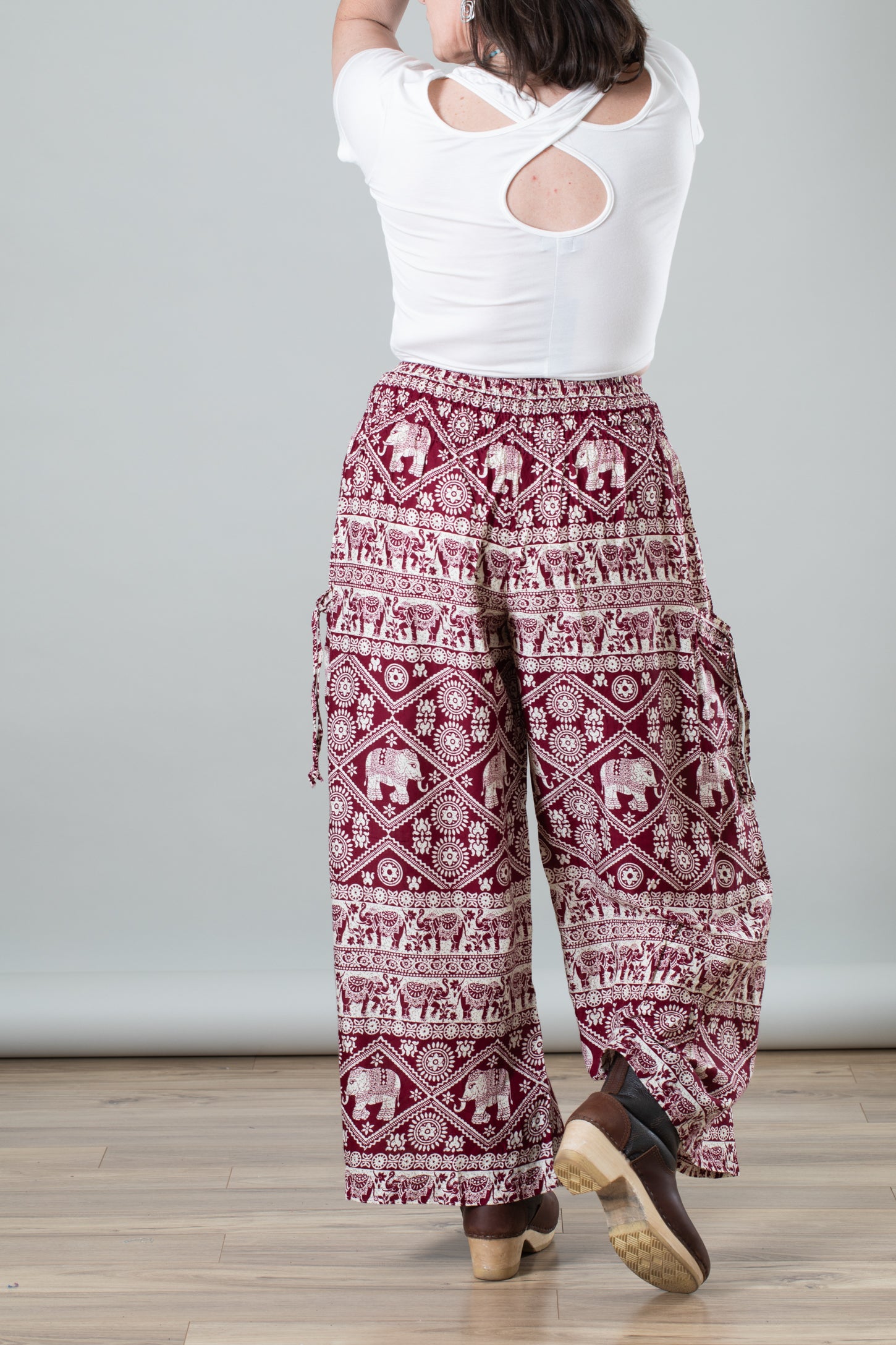 One Tribe Apparel Women's Elephant Pants from Thailand Midnight Purple  Medium at Amazon Women's Clothing store