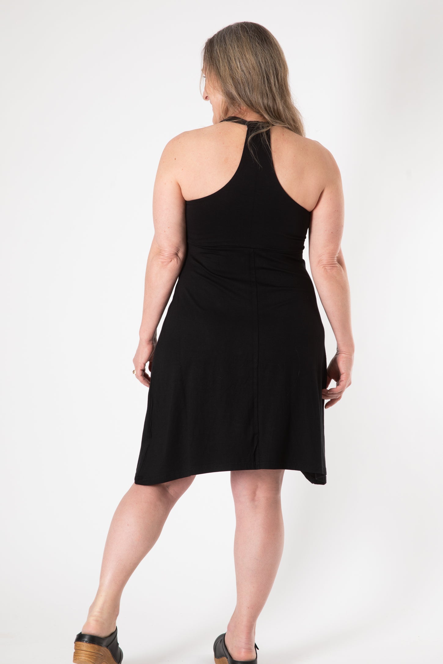 Black racerback dress on sale